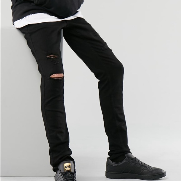 Hollister Jeans Mens Hollister Stacked Skinny No Fade Jeans Poshmark